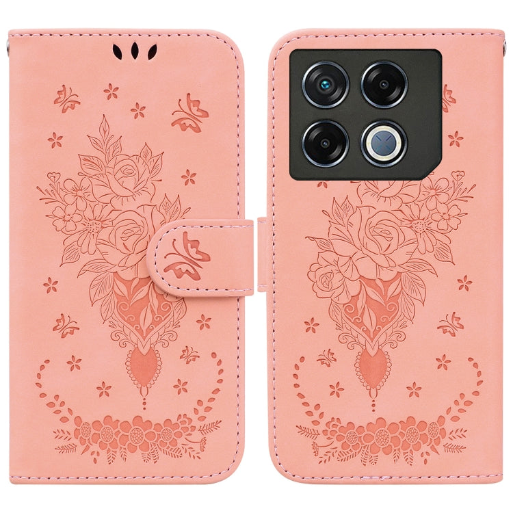 Butterfly Rose Embossed Leather Phone Case — view 56