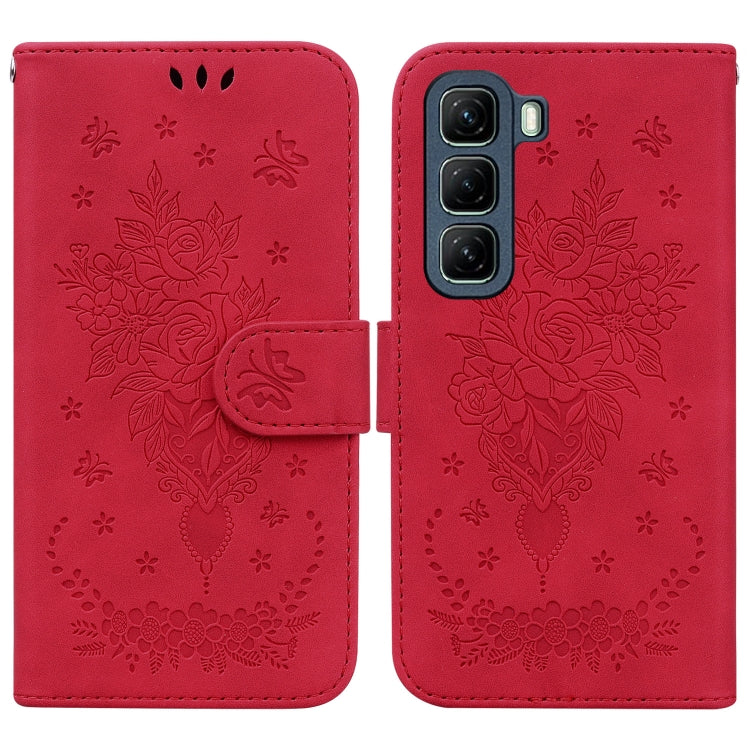 Butterfly Rose Embossed Leather Phone Case — view 35