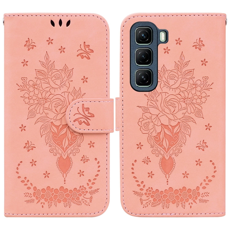 Butterfly Rose Embossed Leather Phone Case — view 36