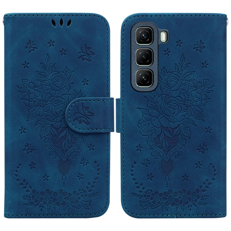 Butterfly Rose Embossed Leather Phone Case — view 37