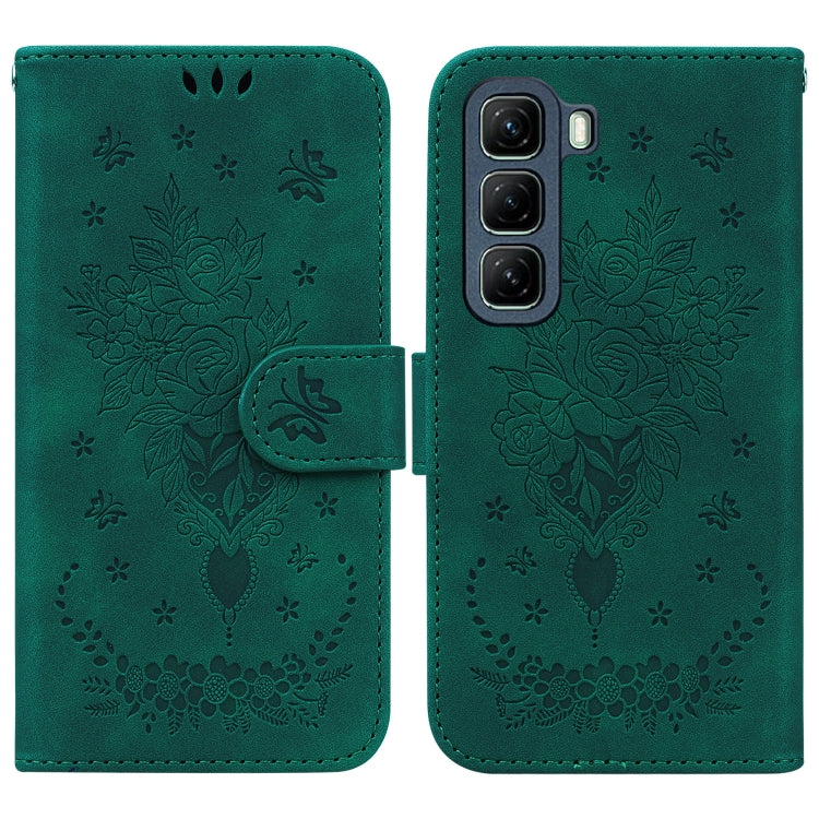 Butterfly Rose Embossed Leather Phone Case — view 38