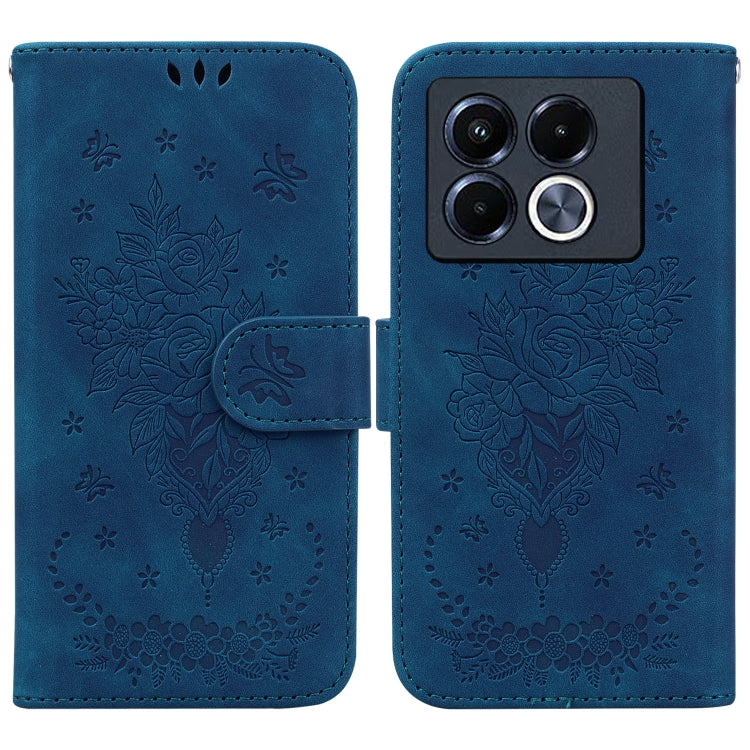 Butterfly Rose Embossed Leather Phone Case — view 47