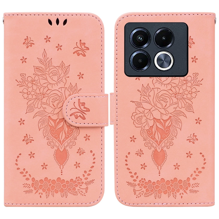 Butterfly Rose Embossed Leather Phone Case — view 51