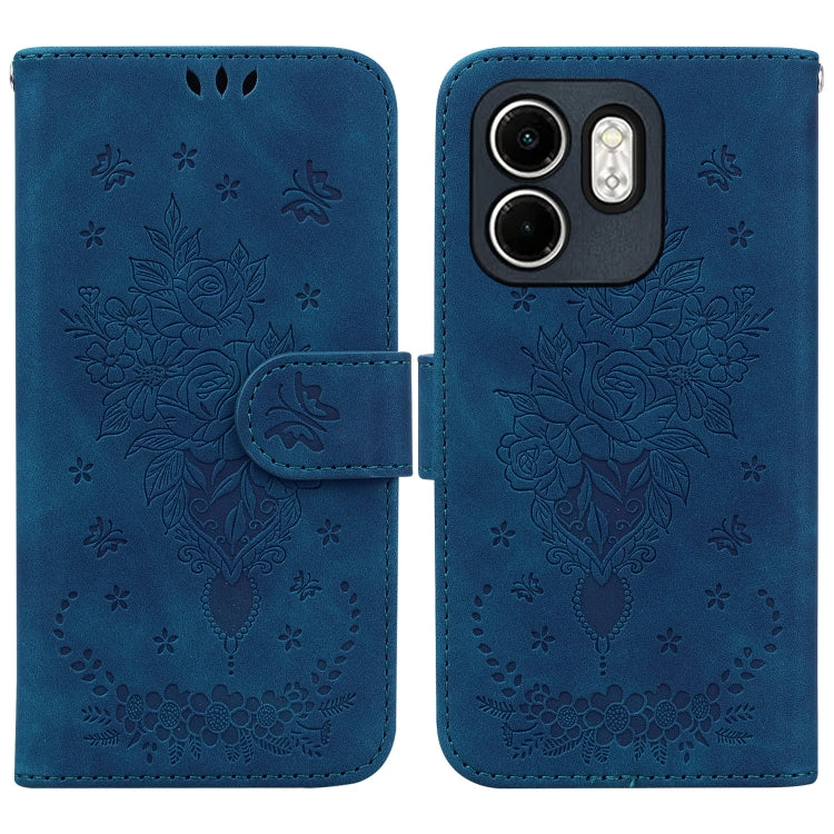 Butterfly Rose Embossed Leather Phone Case — view 22