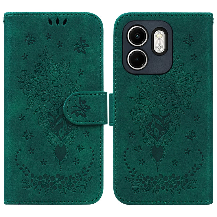 Butterfly Rose Embossed Leather Phone Case — view 23