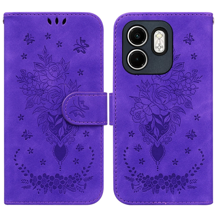 Butterfly Rose Embossed Leather Phone Case — view 24