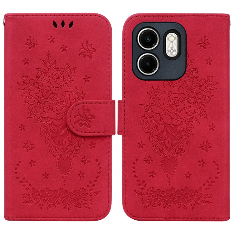 Butterfly Rose Embossed Leather Phone Case — view 25