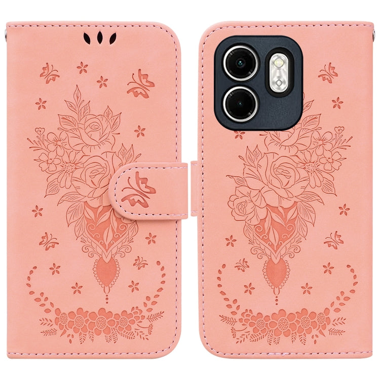 Butterfly Rose Embossed Leather Phone Case — view 26