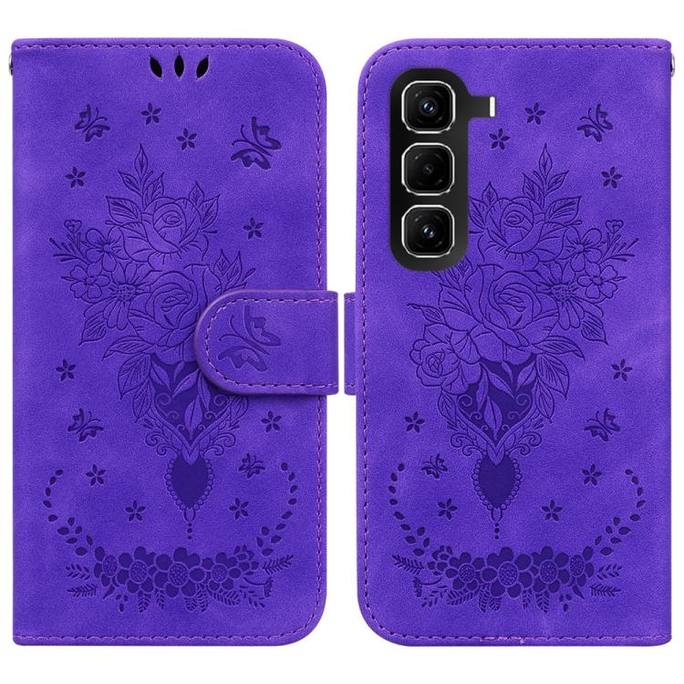 Butterfly Rose Embossed Leather Phone Case — view 19