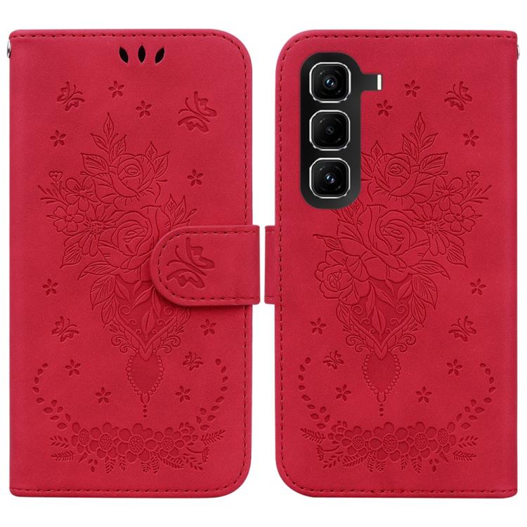 Butterfly Rose Embossed Leather Phone Case — view 20