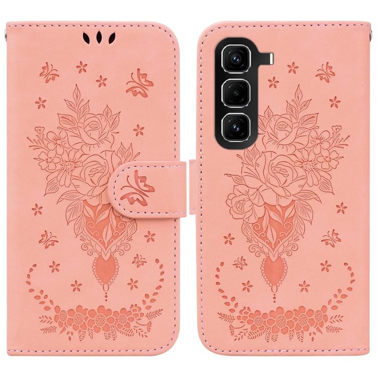 Butterfly Rose Embossed Leather Phone Case — view 21