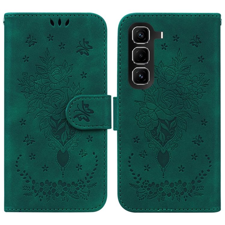 Butterfly Rose Embossed Leather Phone Case — view 28