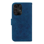 Butterfly Rose Embossed Leather Phone Case