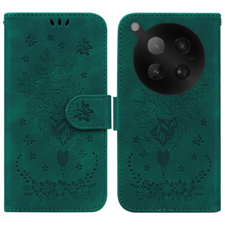 Butterfly Rose Embossed Leather Phone Case — view 43