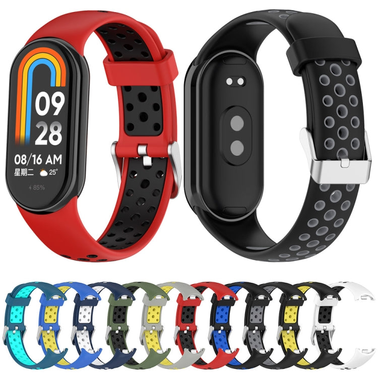 Two-color Steel Plug Silicone Watch Band