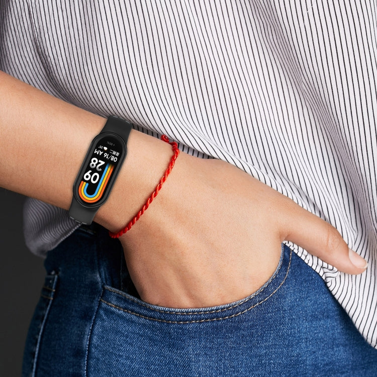Two-color Steel Plug Silicone Watch Band