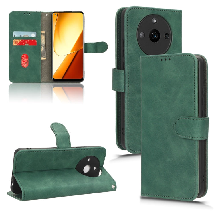 Skin Feel Magnetic Flip Leather Phone Case