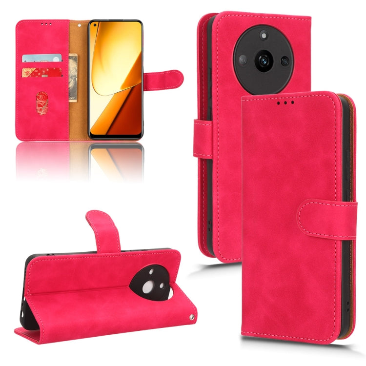 Skin Feel Magnetic Flip Leather Phone Case