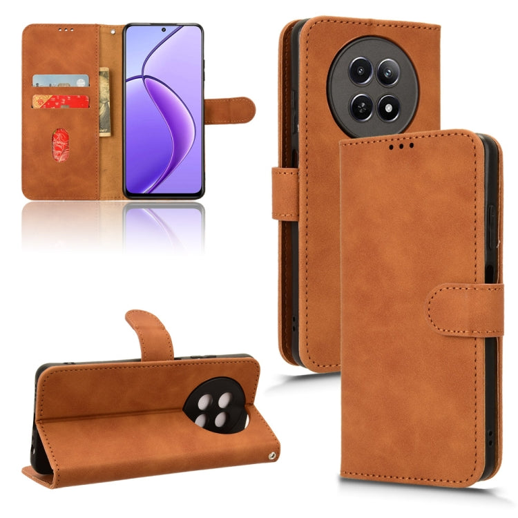 Skin Feel Magnetic Flip Leather Phone Case