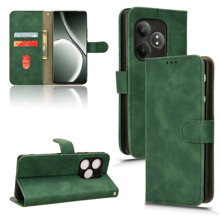 Skin Feel Magnetic Flip Leather Phone Case