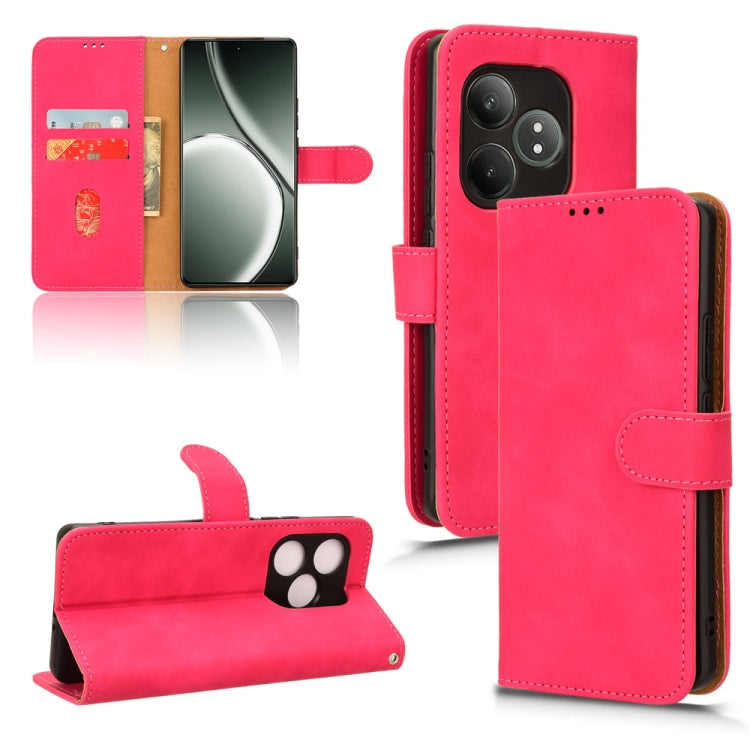 Skin Feel Magnetic Flip Leather Phone Case