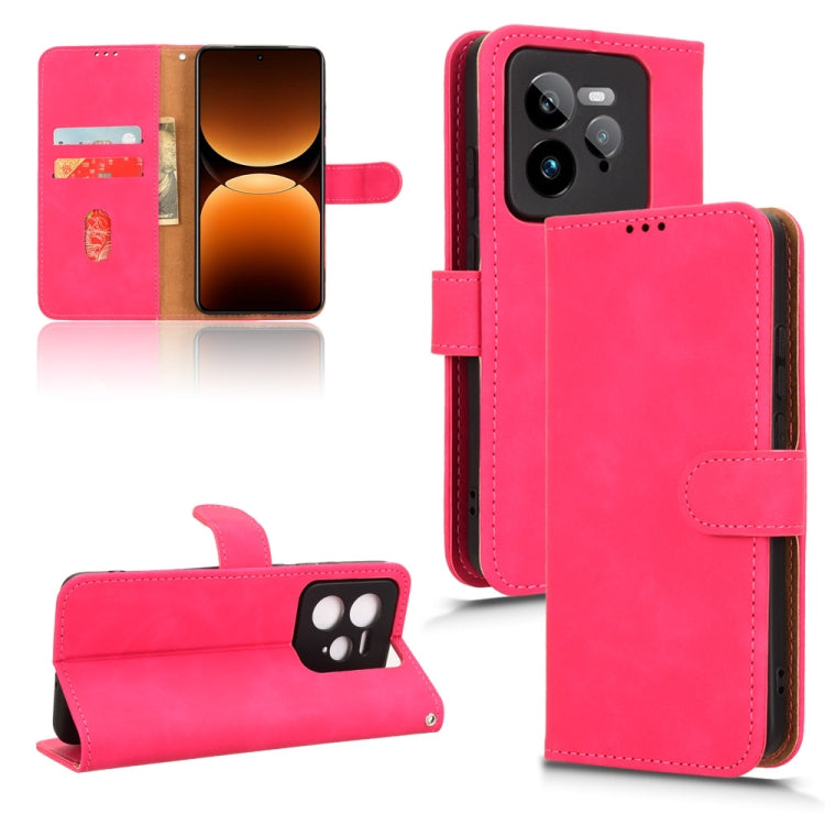 Skin Feel Magnetic Flip Leather Phone Case