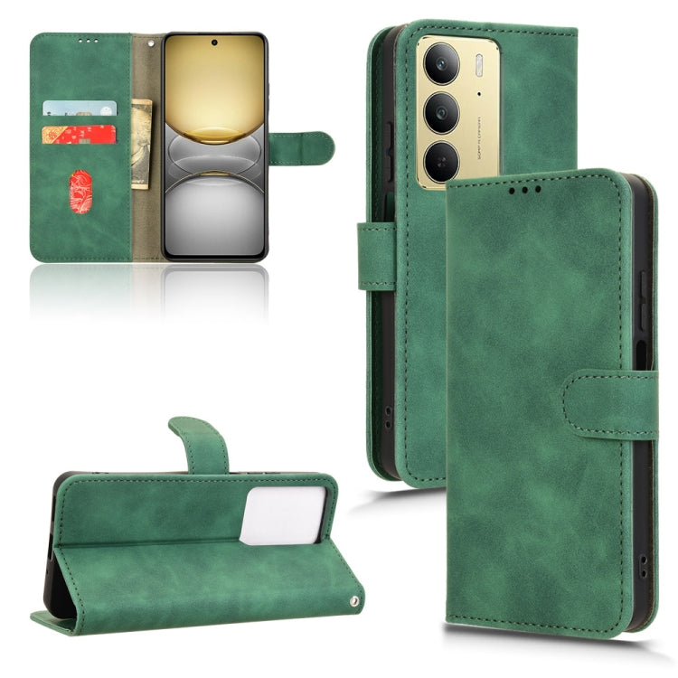 Skin Feel Magnetic Flip Leather Phone Case