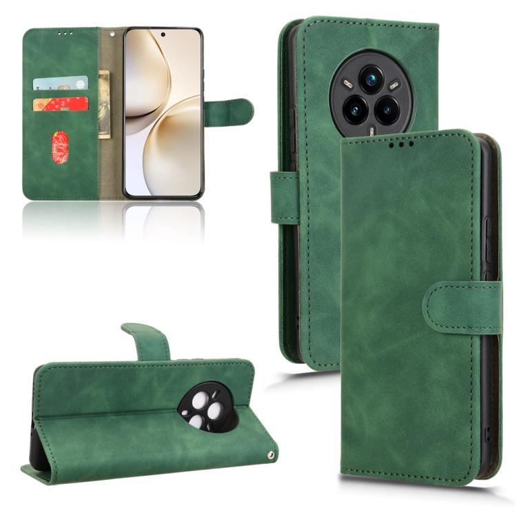 Skin Feel Magnetic Flip Leather Phone Case