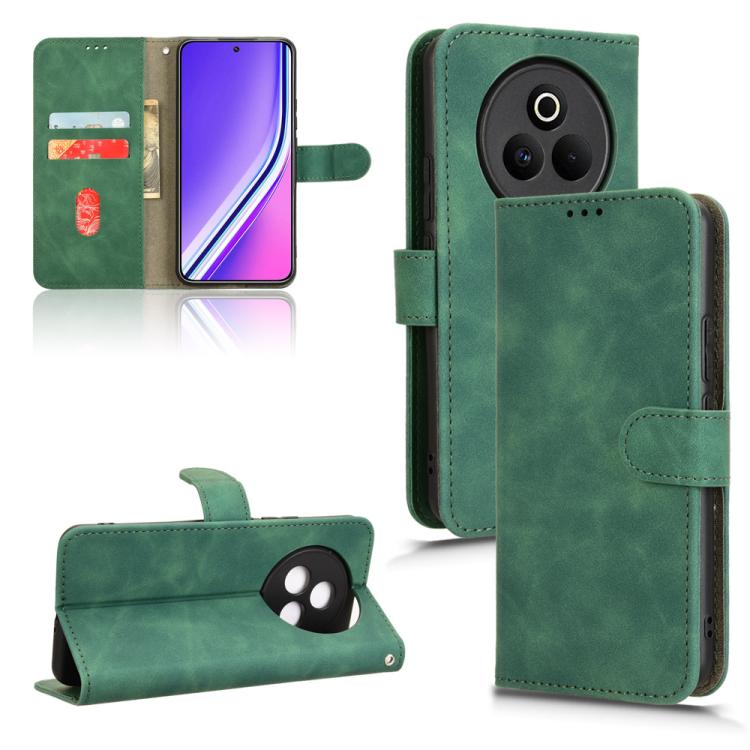 Skin Feel Magnetic Flip Leather Phone Case