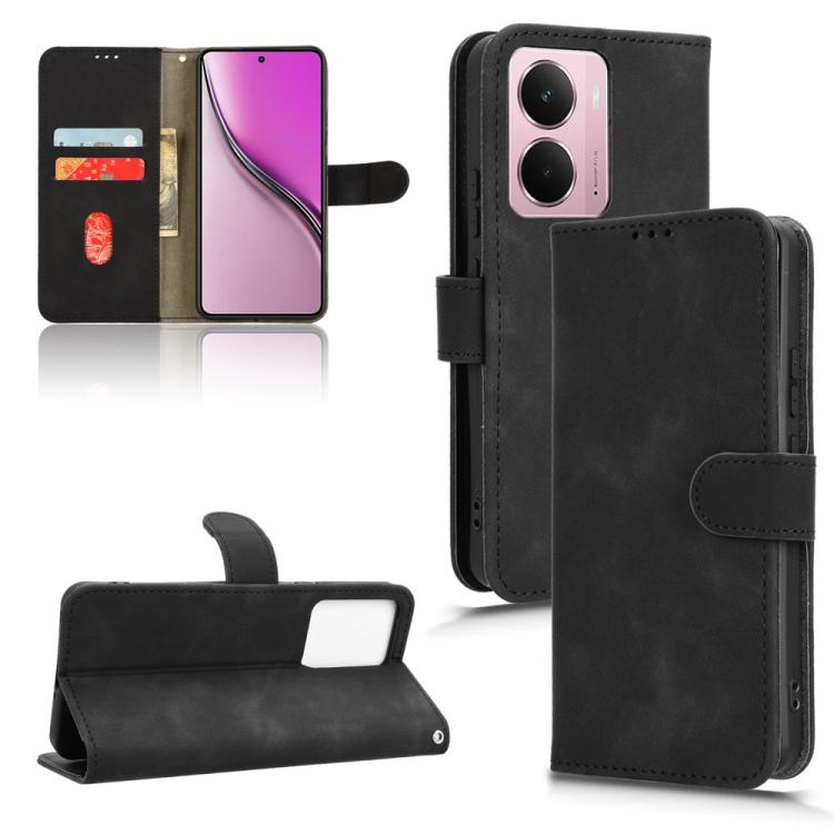 Skin Feel Magnetic Flip Leather Phone Case