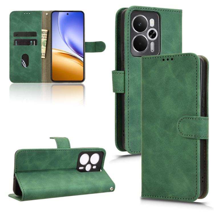 Skin Feel Magnetic Flip Leather Phone Case