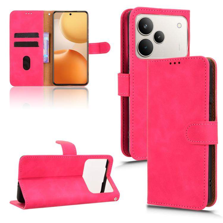 Skin Feel Magnetic Flip Leather Phone Case