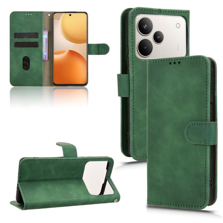 Skin Feel Magnetic Flip Leather Phone Case