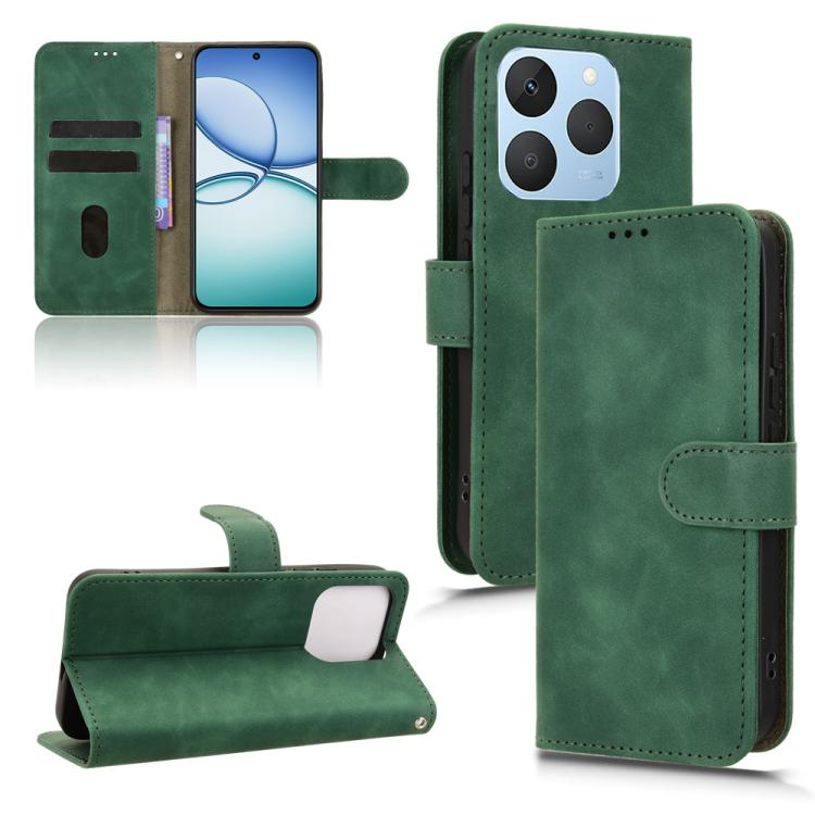 Skin Feel Magnetic Flip Leather Phone Case