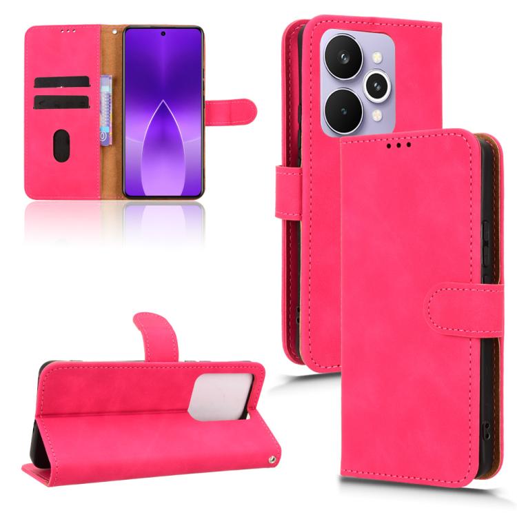 Skin Feel Magnetic Flip Leather Phone Case