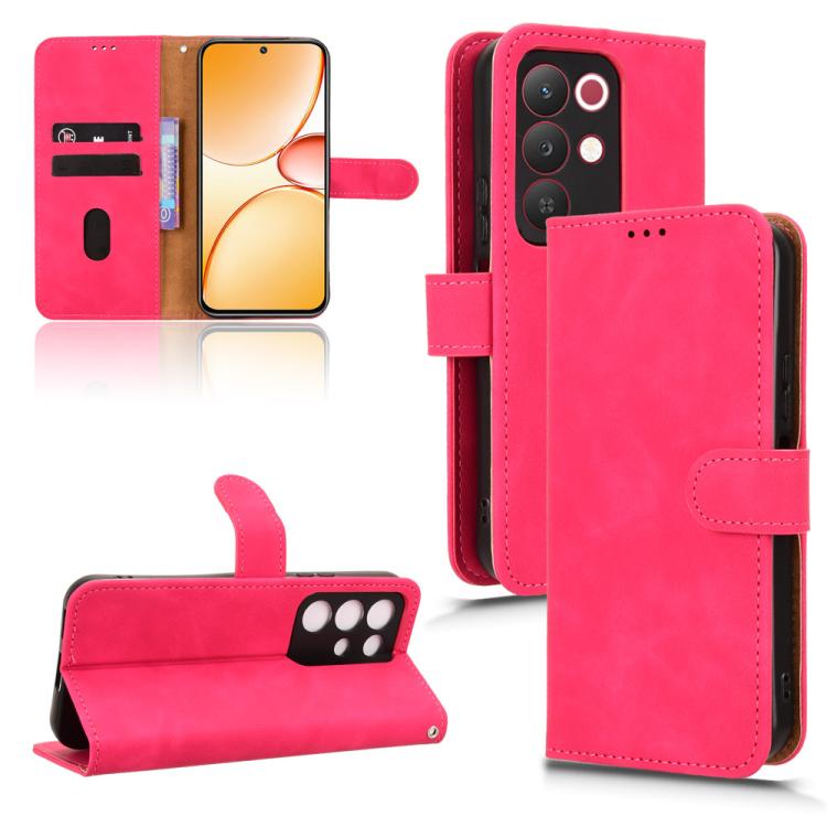 Skin Feel Magnetic Flip Leather Phone Case