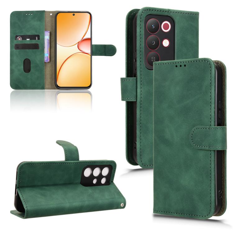 Skin Feel Magnetic Flip Leather Phone Case