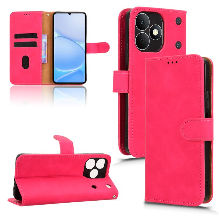 Skin Feel Magnetic Flip Leather Phone Case