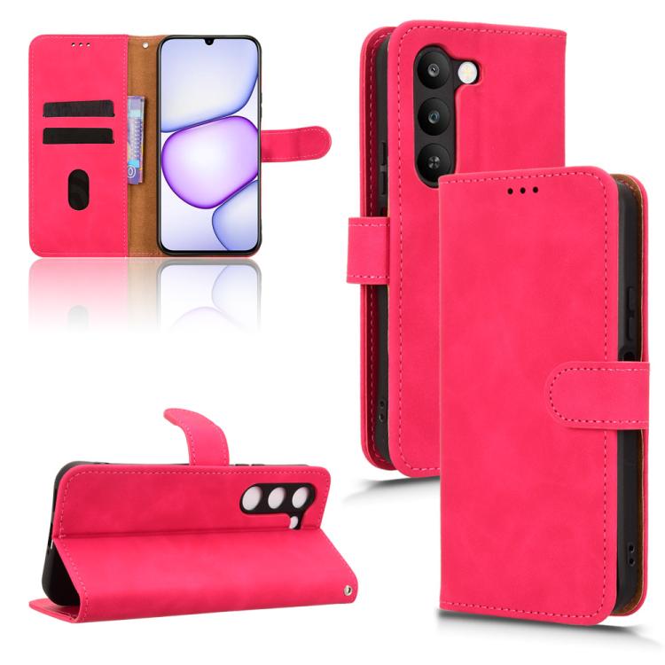 Skin Feel Magnetic Flip Leather Phone Case