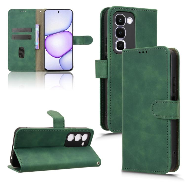 Skin Feel Magnetic Flip Leather Phone Case