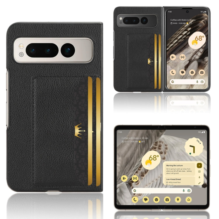 Litchi Texture Card Slots Back Cover Phone Case