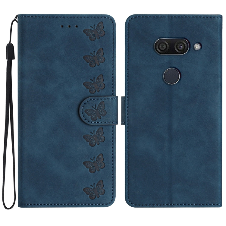 Seven Butterflies Embossed Leather Phone Case
