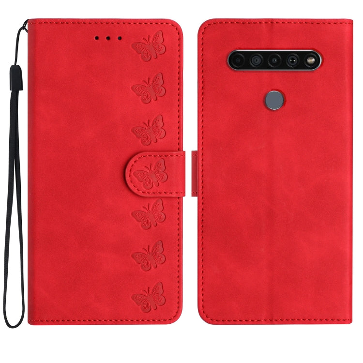 Seven Butterflies Embossed Leather Phone Case — view 15