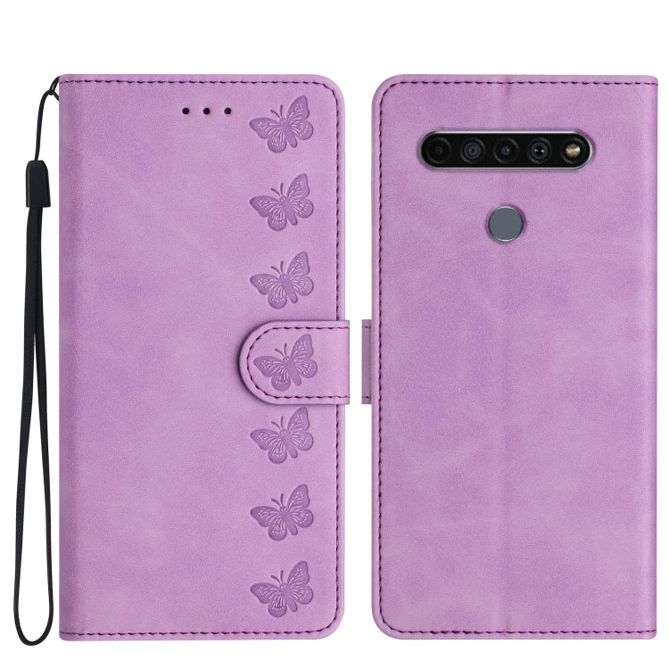 Seven Butterflies Embossed Leather Phone Case
