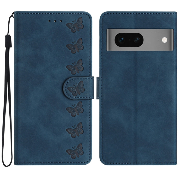 Seven Butterflies Embossed Leather Phone Case