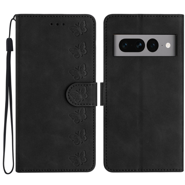 Seven Butterflies Embossed Leather Phone Case
