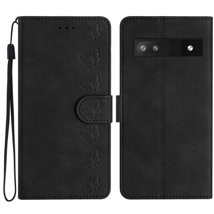 Seven Butterflies Embossed Leather Phone Case