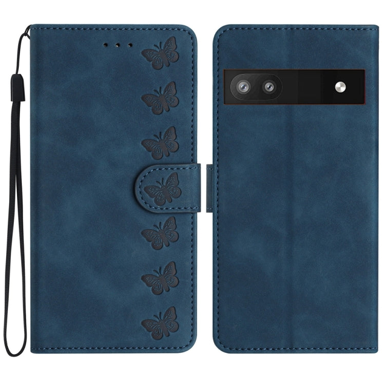 Seven Butterflies Embossed Leather Phone Case