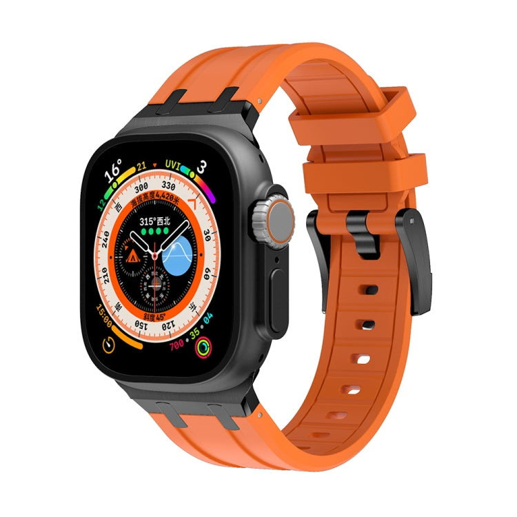 AP Silicone Watch Band — Silver Blue