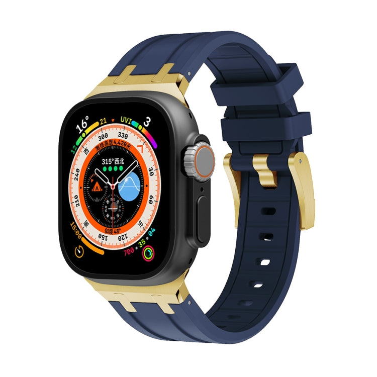 AP Silicone Watch Band — Black Blue